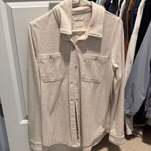 Soft Beige Button Up